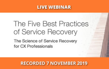 Five best practices of service recovery, SA Webinar