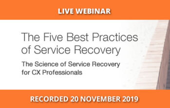 Five best practices of service recovery, AU Webinar